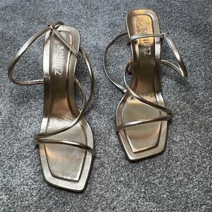 Schutz gold strappy sandals